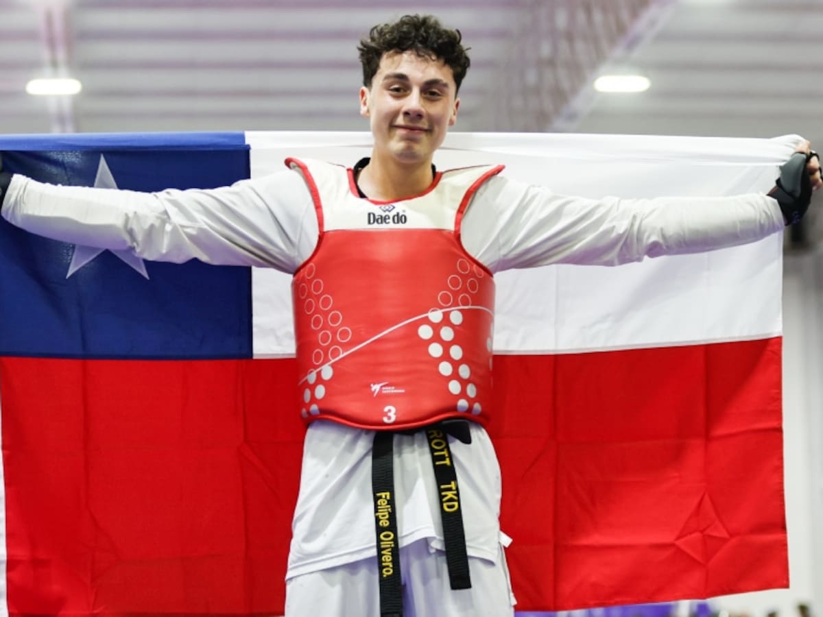 Felipe Olivero da el gran salto y se corona campeón panamericano adulto de taekwondo