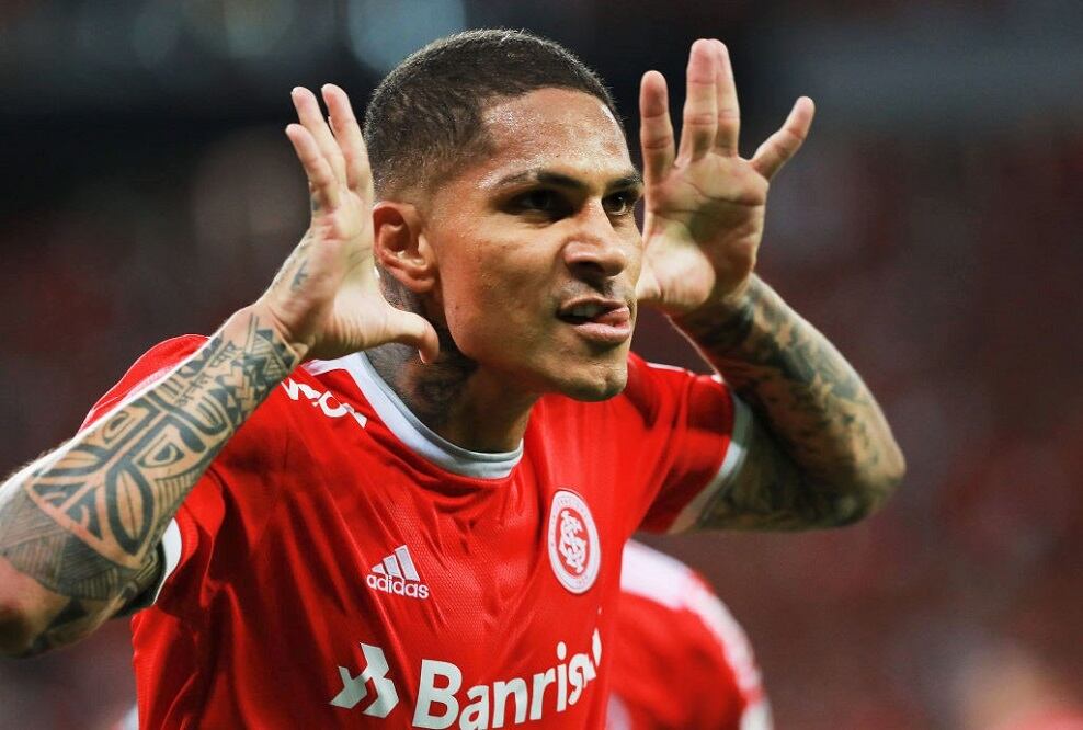 Paolo Guerrero festejó su gol en la Copa Libertadores