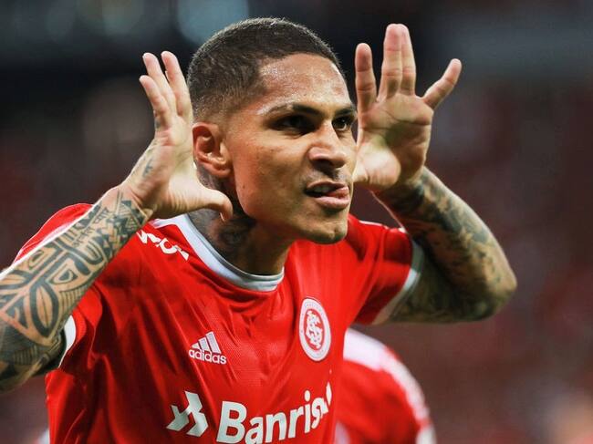 Paolo Guerrero festejó su gol en la Copa Libertadores
