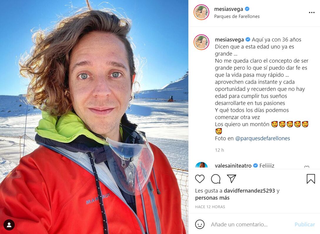 Matías Vega de cumpleaños | Instagram