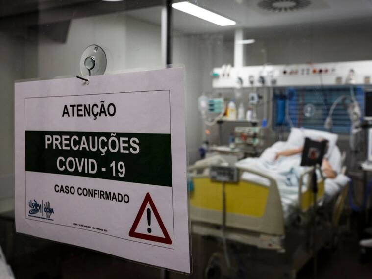 Paciente con Covid-19 bajo cuidado en un hospital de Matosinhos