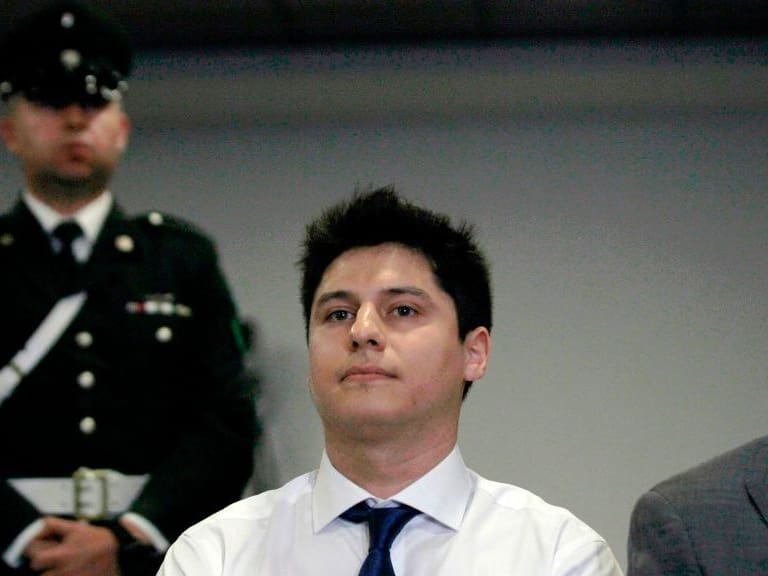 Chilean Nicolas Zepeda, suspect of the disappearance and possible murder of a Japanese student in December 2016 in the French city of Besancon, is pictured during the extradition hearing at court in Santiago, on March 5, 2020. - Narumi Kurosaki, 21, went missing in December 2016 from her university residence in Besancon, after having dinner with her Chilean ex, Nicolas Zepeda. Despite extensive searches, her body was never found. Zepeda, who is the sole suspect, returned to Chile shortly after she went missing, before investigators could issue an arrest warrant. He denies any involvement in her disappearance. (Photo by Claudio REYES / AFP) (Photo by CLAUDIO REYES/AFP via Getty Images)