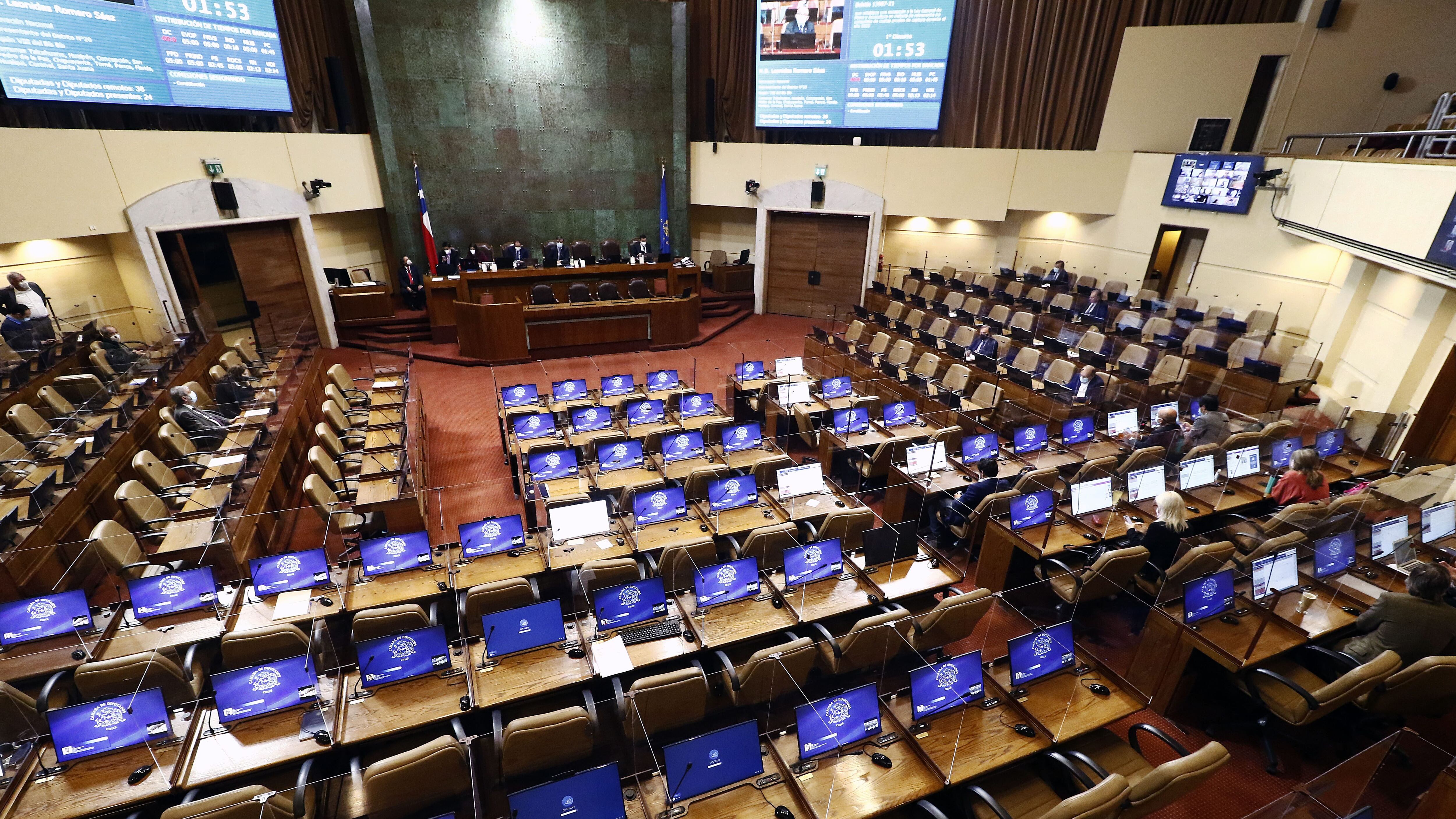 01 DE ABRIL DE 2021/VALPARAISOVista general de la sesion especial de la Camara de Diputados.
FOTO: LEONARDO RUBILAR CHANDIA/AGENCIAUNO