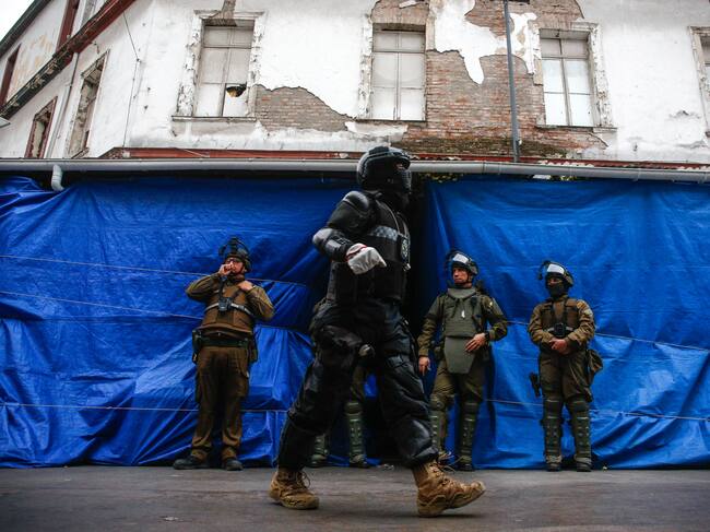 29 DE JULIO DE 2025 / SANTIAGO
Carabineros junto a Seguridad Municipal de Santiago realizan operativo de desalojo de kioskos irregulares de calle Meiggs en la comuna de Santiago, con la participación del Alcalde Mario Desbordes, el delegado Presidencial Gonzalo Durán y el Seremi de Seguridad Alejandro Jiménez
FOTO: DIEGO MARTIN / AGENCIAUNO