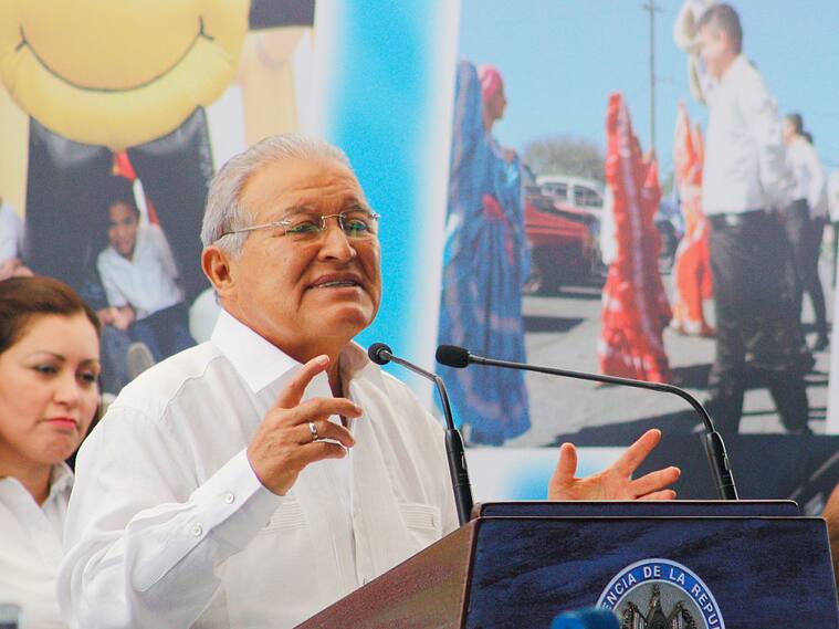 Salvador Sánchez Cerén en Soyapango