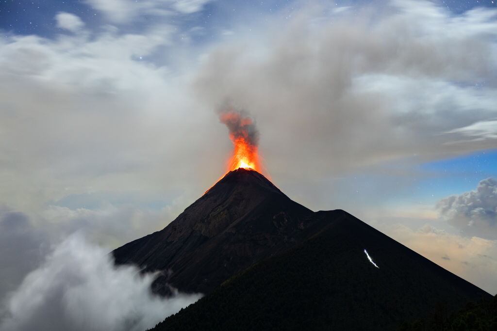 La erupción en 2018 del Volcán de Fuego de Guatemala