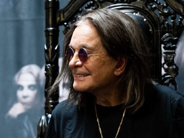 LONG BEACH, CALIFORNIA - SEPTEMBER 10: Musician Ozzy Osbourne signs copies of his album "Patient Number 9" at Fingerprints Music on September 10, 2022 in Long Beach, California. (Photo by Scott Dudelson/Getty Images)