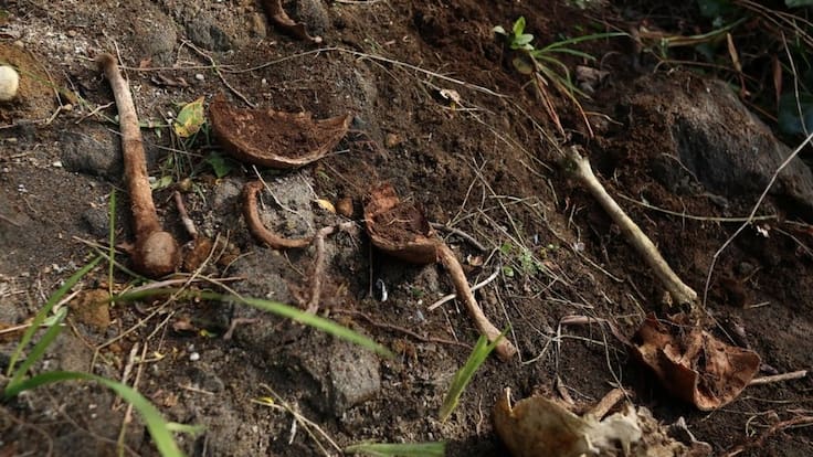 Deslizamiento de tierra tras lluvias deja osamentas humanas expuestas en cementerio de Puerto Montt