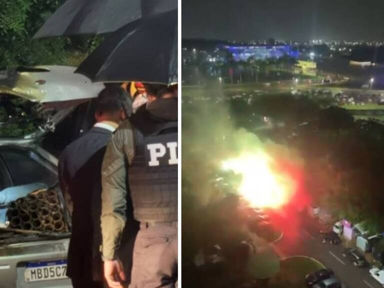 Explosiones en la Plaza de los Tres Poderes en Brasilia