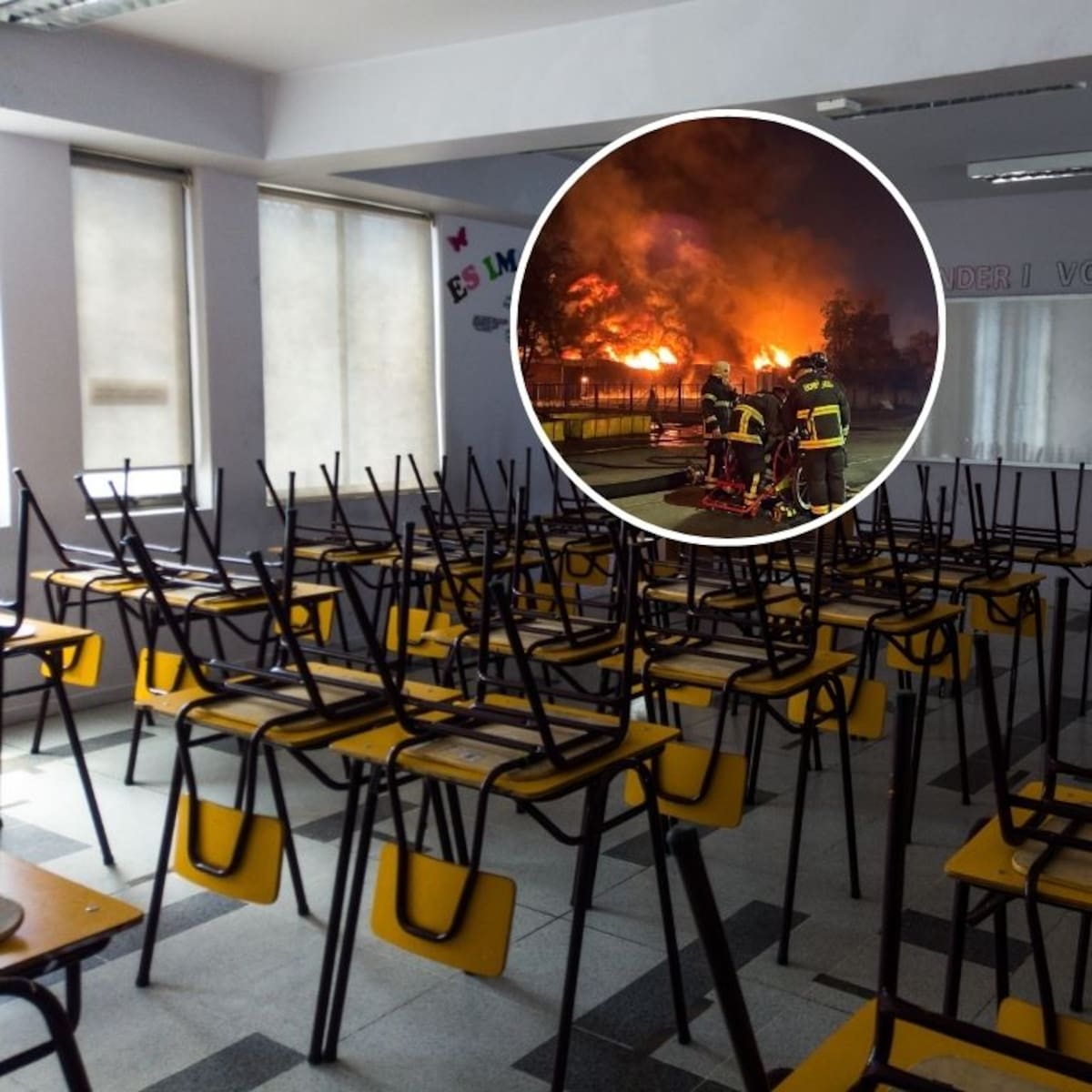 Suspenden todas las clases en Quilicura para hoy miércoles por incendio químico