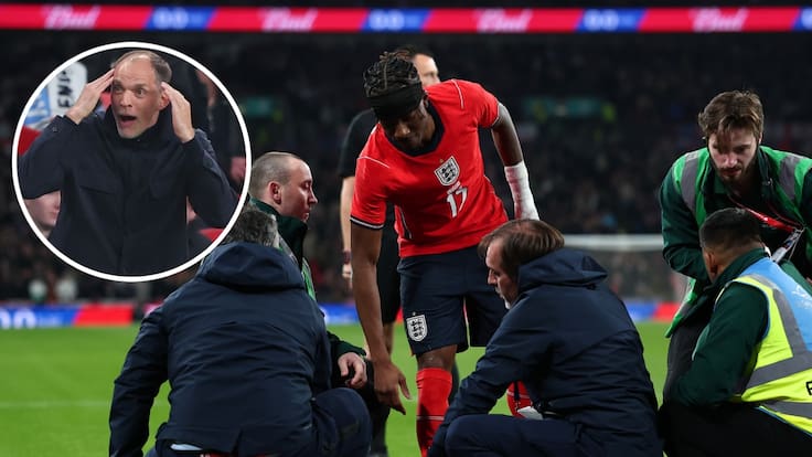 Impactante imagen: defensa de Uruguay lesiona gravemente a estrella de Inglaterra