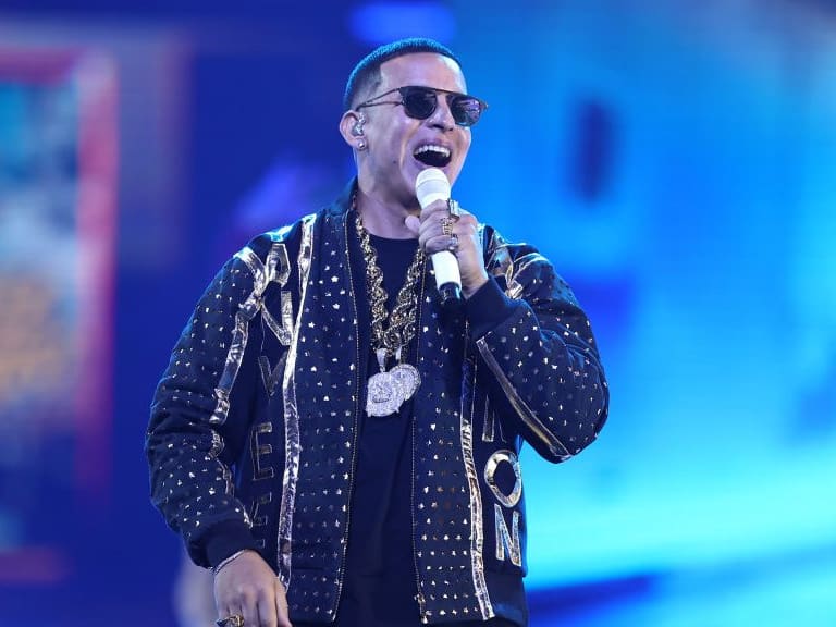 PREMIOS BILLBOARD DE LA MÚSICA LATINA 2021 -- Pictured: Daddy Yankee on stage at the Watsco Center in Coral Gables, FL on September 23, 2021 -- (Photo by: John Parra/Telemundo/NBCU Photo Bank via Getty Images)
