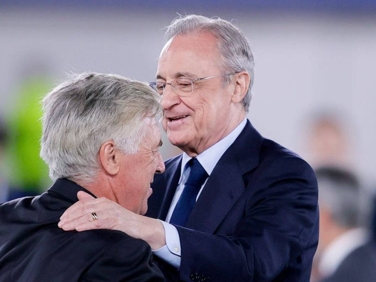 No hay cambios: Florentino Pérez le dará continuidad a Carlo Ancelotti en la banca del Real Madrid