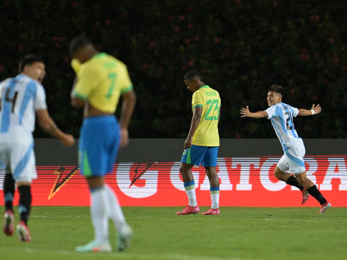 Argentina humilló a Brasil con una goleada histórica en el Sudamericano Sub 20: revisa los goles del partido