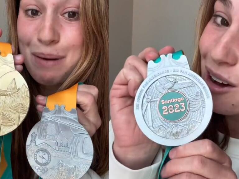 «Las más lindas que he recibido»: clavadista canadiense elogia medallas de Juegos Panamericanos Santiago 2023