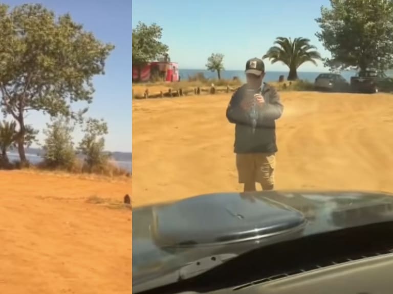 Creyó tener la razón y salió funado: el tenso momento de un conductor en la región del Biobío