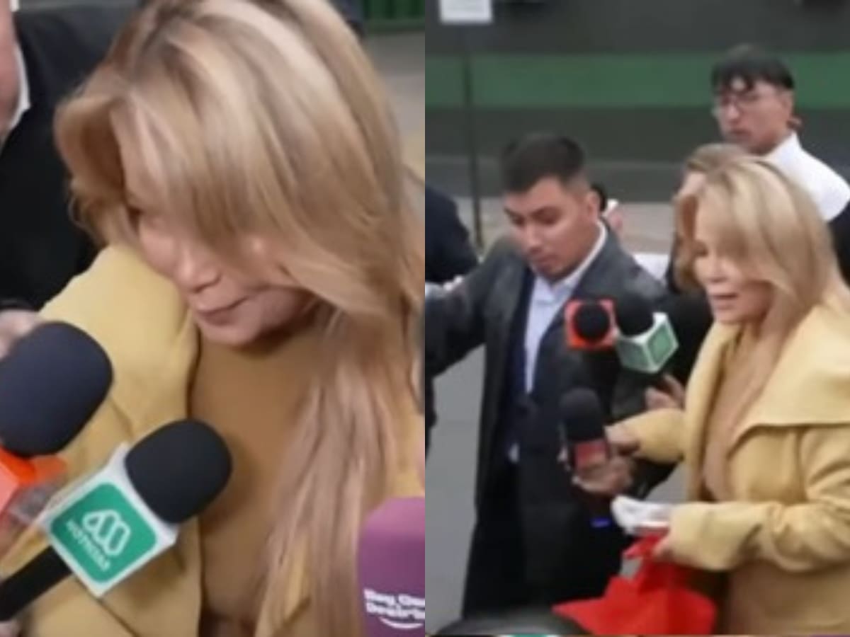 Regalo a los periodistas y un camarógrafo accidentado: la caótica visita de Cathy Barriga a su esposo en la cárcel