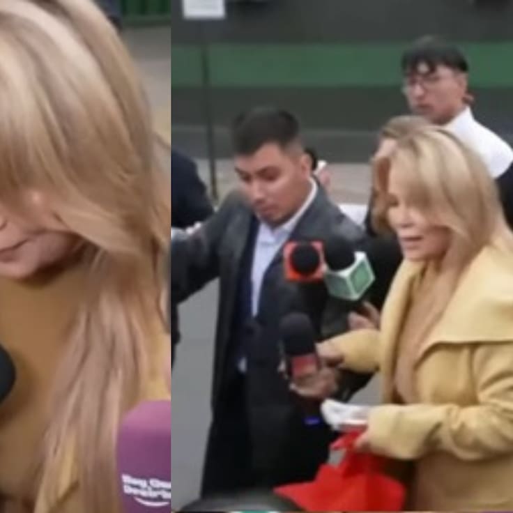 Regalo a los periodistas y un camarógrafo accidentado: la caótica visita de Cathy Barriga a su esposo en la cárcel