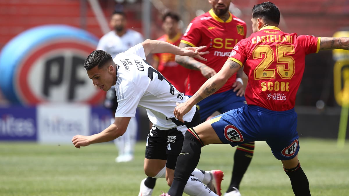 Con 10 jugadores, Colo Colo saca ventaja ante Unión Española por la fecha 27 del Campeonato Nacional