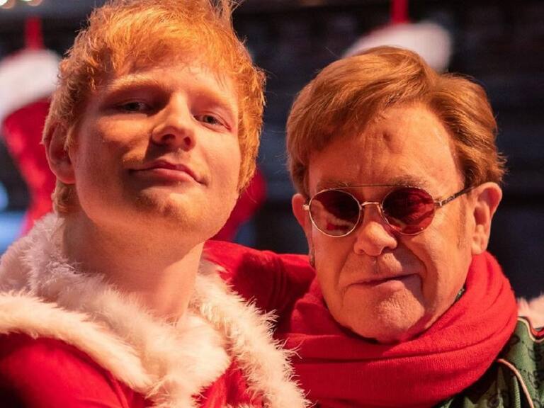 Elton John y Ed Sheeran estrenaron juntos su nueva canción navideña