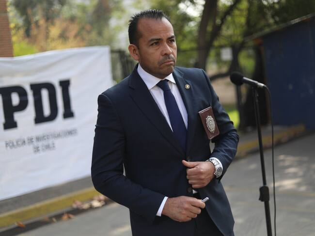 El jefe de la Brigada de Investigaciones Policiales Especiales, subprefecto Hassel Barrientos. Foto: Agencia Uno