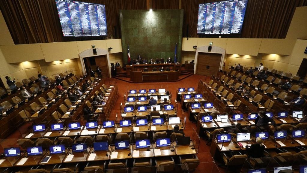23 DE ABRIL DE 2021/VALPARAISOVista general de la sesion especial de la Camara de Diputados, citada para votar las indicaciones del Senado al proyecto de tercer retiro de fondos de pensiones, en medio de la pandemia por Coronavirus.
FOTO: LEONARDO RUBILAR CHANDIA/AGENCIAUNO