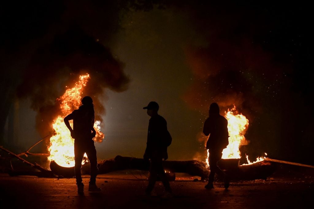 Barricadas en la ciudad de Cali por las protestas ciudadanas contra el ejecutivo colombiano