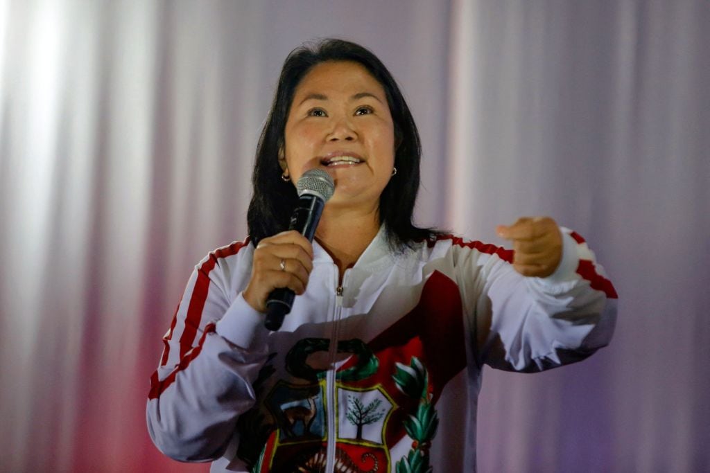 La derrotada candidata de ultraderecha Keiko Fujimori