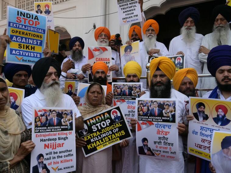 Protestas en India por el asesinato de Hardeep Singh Nijjar en Canadá