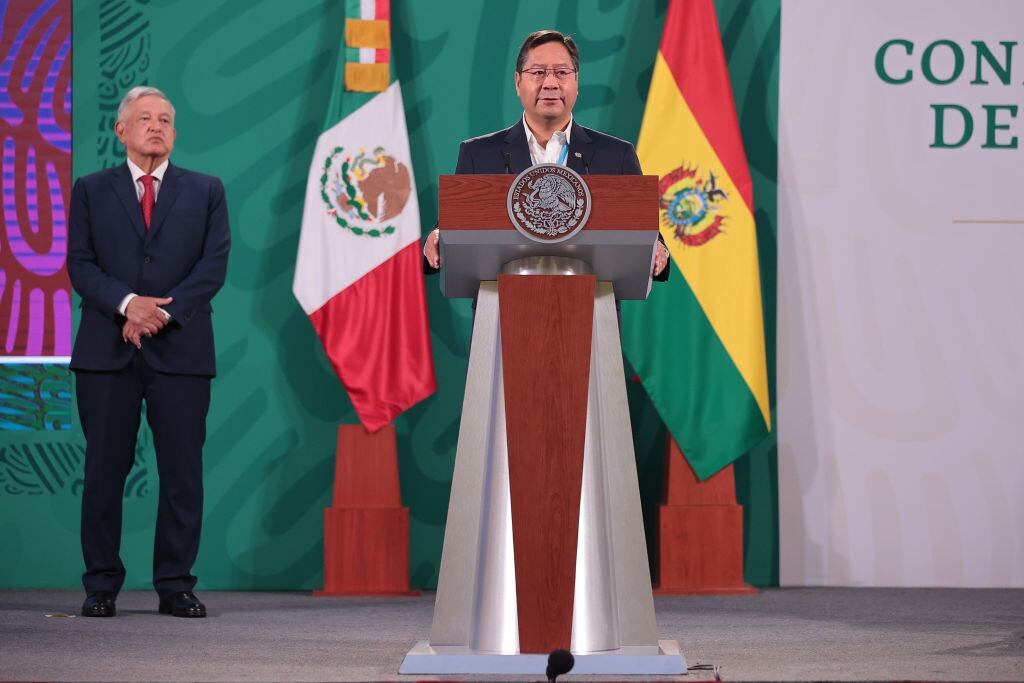 La conferencia conjunta entre los presidentes de Bolivia y México