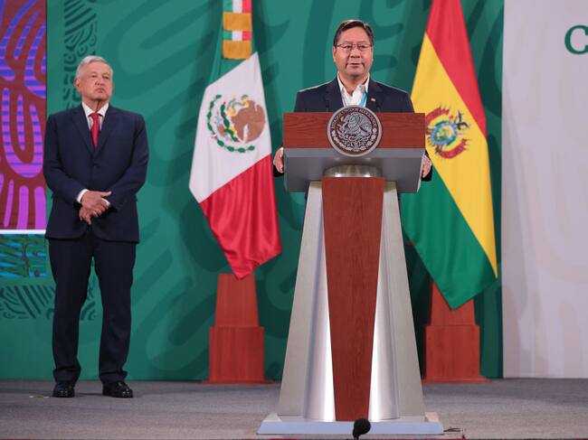 La conferencia conjunta entre los presidentes de Bolivia y México