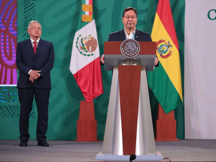 La conferencia conjunta entre los presidentes de Bolivia y México