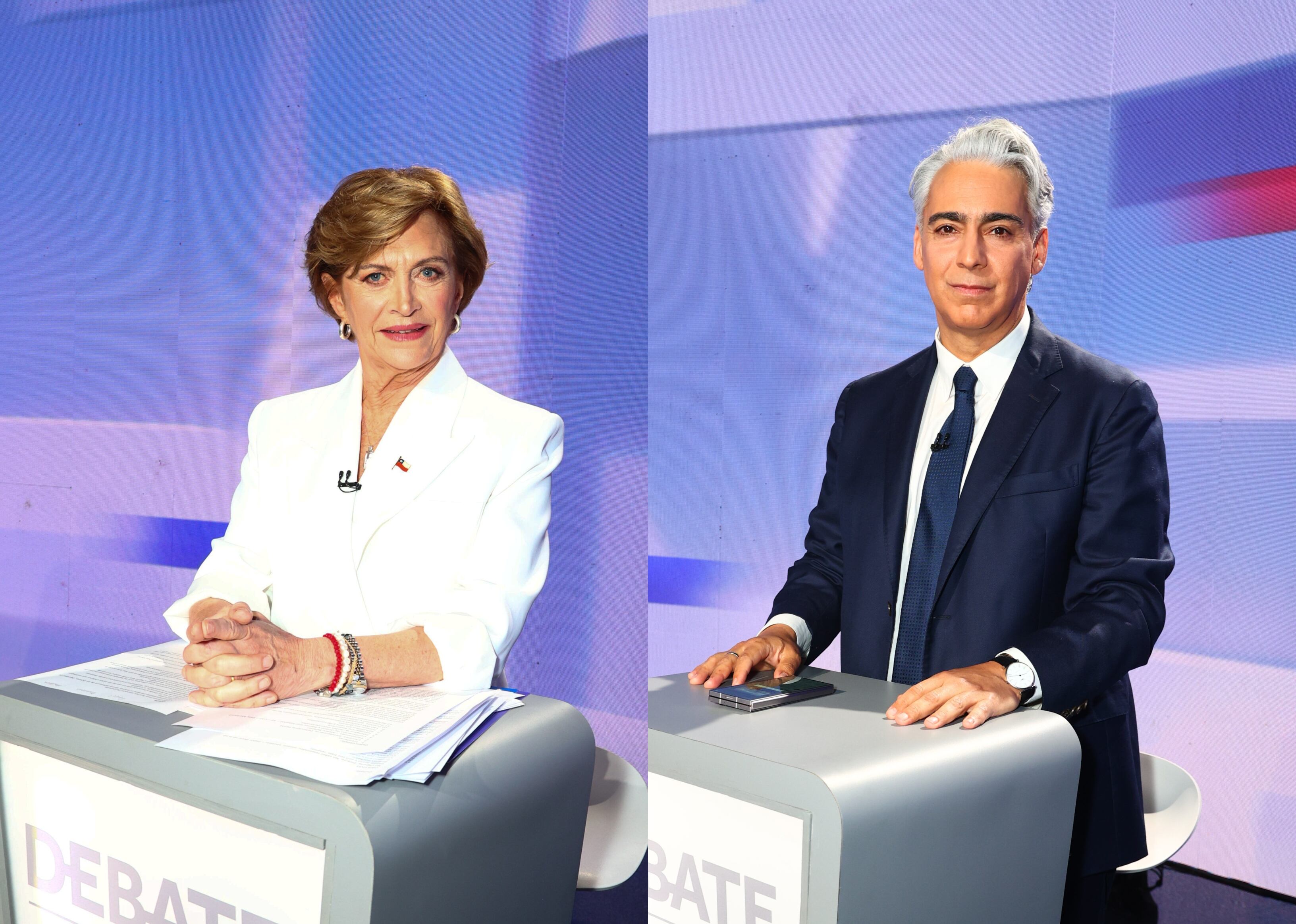Evelyn Matthei y Marco Enríquez-Ominami