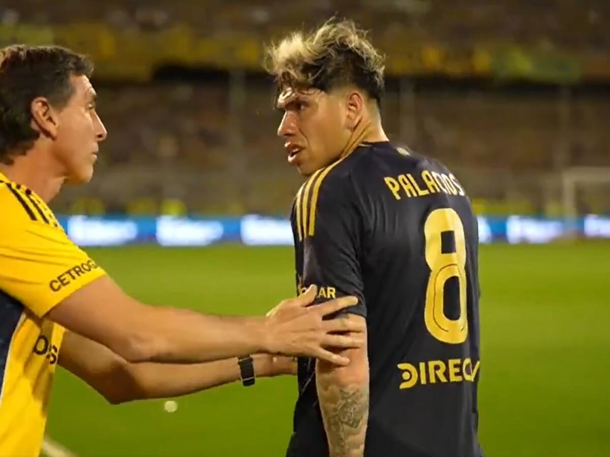 Puso mala cara: Carlos Palacios fue sustituido en empate de Boca y generó polémica por sus gestos al salir