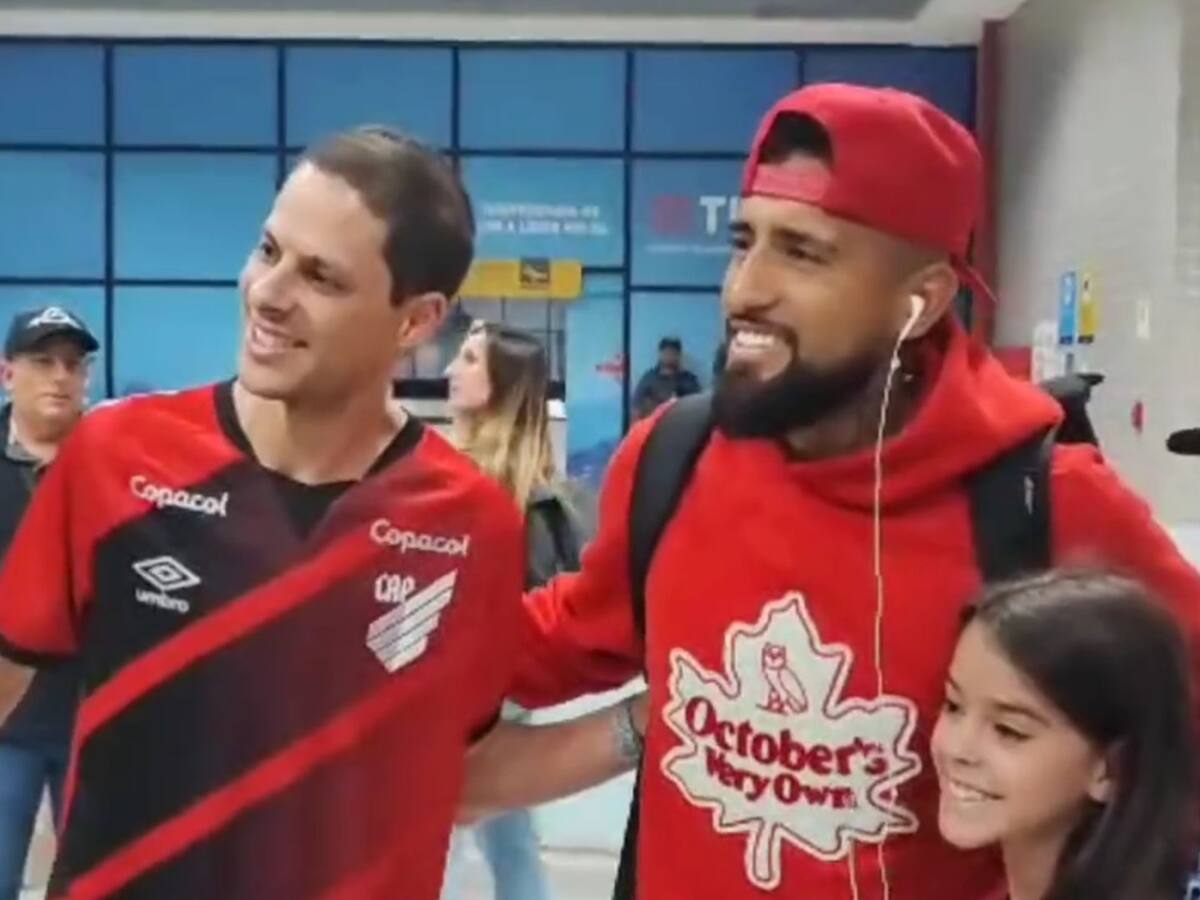 Arturo Vidal aterriza en Curitiba para firmar como nuevo jugador de Athletico Paranaense