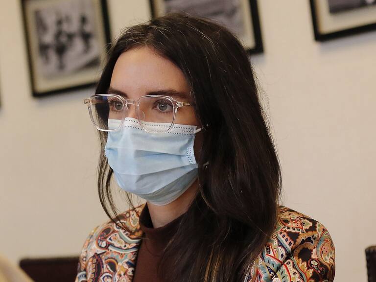 04 DE MAYO DE 2022/VALPARAISOLa ministra Camila Vallejo, durante la Comisión de Educación del Senado, que toma conocimiento del nombramiento para nuevo director de Televisión Nacional de Chile.
FOTO: LEONARDO RUBILAR CHANDIA/AGENCIAUNO
