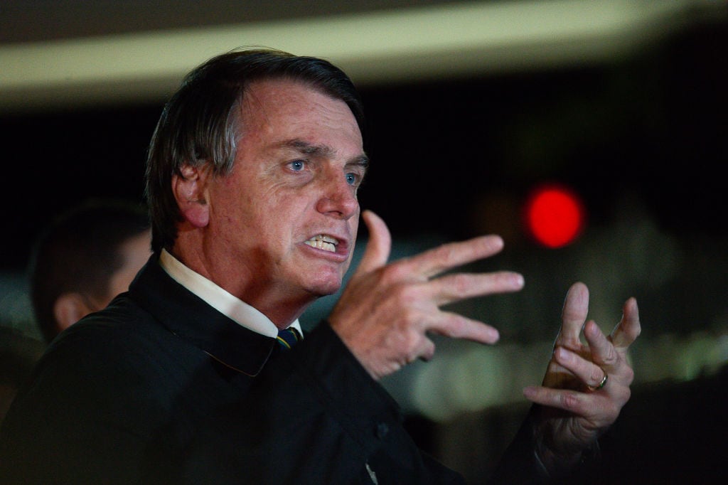 Jair Bolsonaro manifiesta su enojo ante los medios