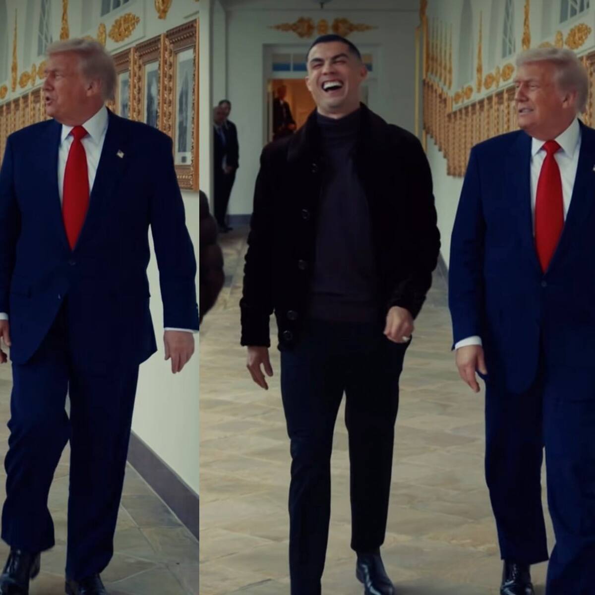 Entre elogios y rodeado de líderes mundiales: así fue la reunión de Cristiano Ronaldo con Donald Trump