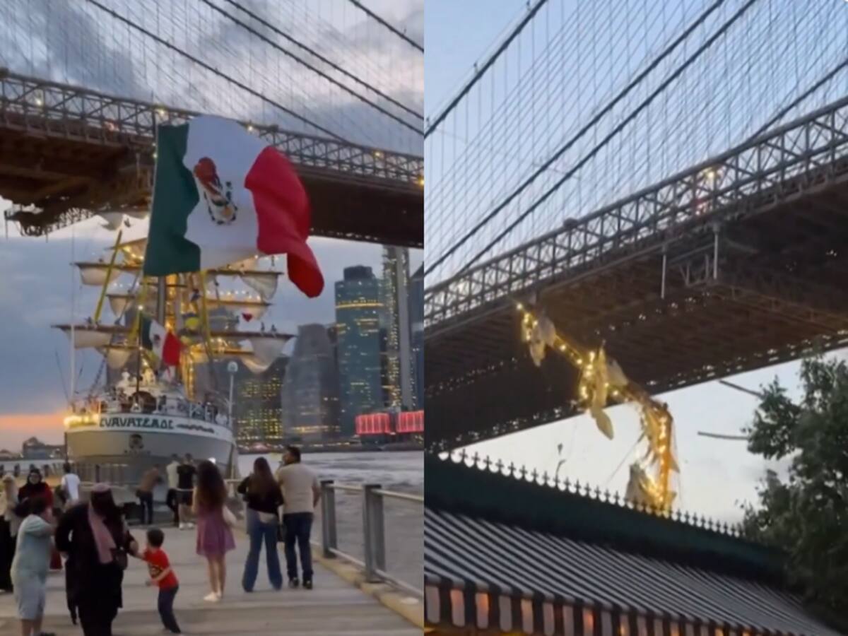Tragedia en Nueva York: impactante choque de buque contra el puente de Brooklyn deja al menos dos muertos