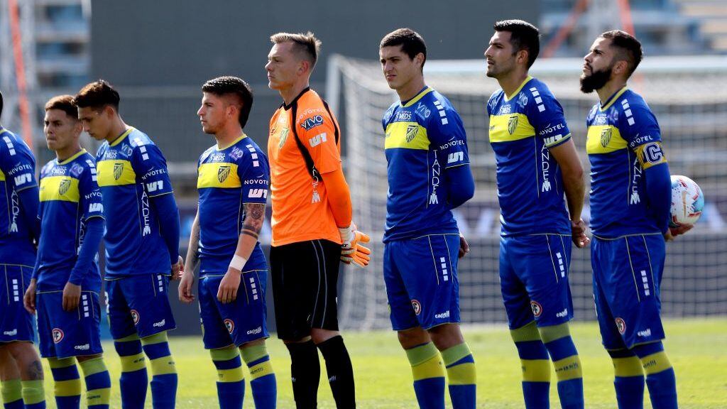 06 DE SEPTIEMBRE DE 2020/SANTIAGO, durante el partido por el Campeonato de Primera B 2020, entre Puerto Montt y Rangers, disputado en el Estadio San Carlos de Apoquindo.
FOTO: SERGIO MAUREIRA/PRENSA BARNECHEA VIA AGENCIAUNO