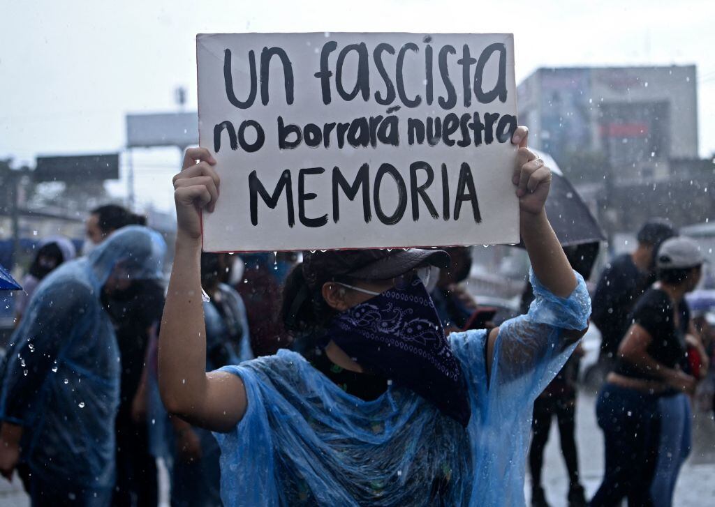 Protestas en contra de Nayib Bukele en San Salvador