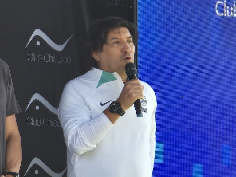 Iván Zamorano dijo presente este sábado en la inauguración de la Inter Academy en el Club Chicureo | ADN Deportes