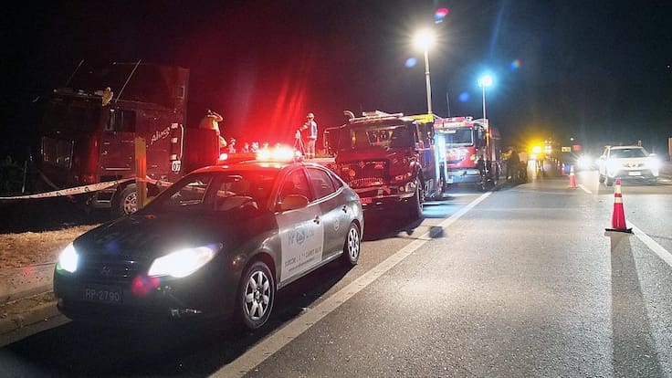 Caos en la Ruta 68: choque múltiple con bus provoca enorme congestión rumbo a Valparaíso