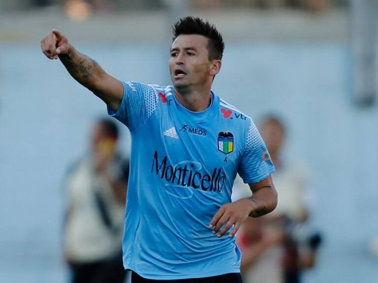 01 de Marzo del 2020/RANCAGUARoberto Gutierrez celebra el segundo gol para O'Higgins ,durante el partido valido por la sexta fecha del campeonato AFP Plan Vital entre O'higgins y Universidad de Chile, disputado en el Estadio El Teniente de Rancagua.
FOTO:JAVIER VERGARA/AGENCIAUNO