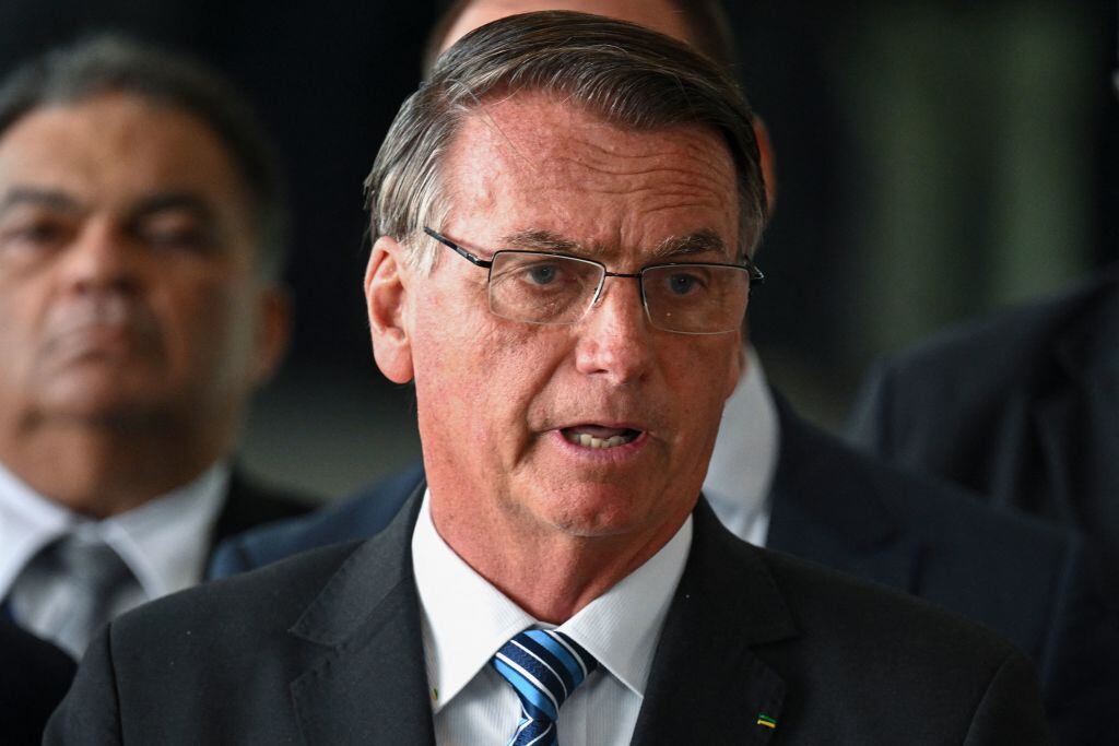 El ultraderechista Jair Bolsonaro cuando era mandatario de Brasil