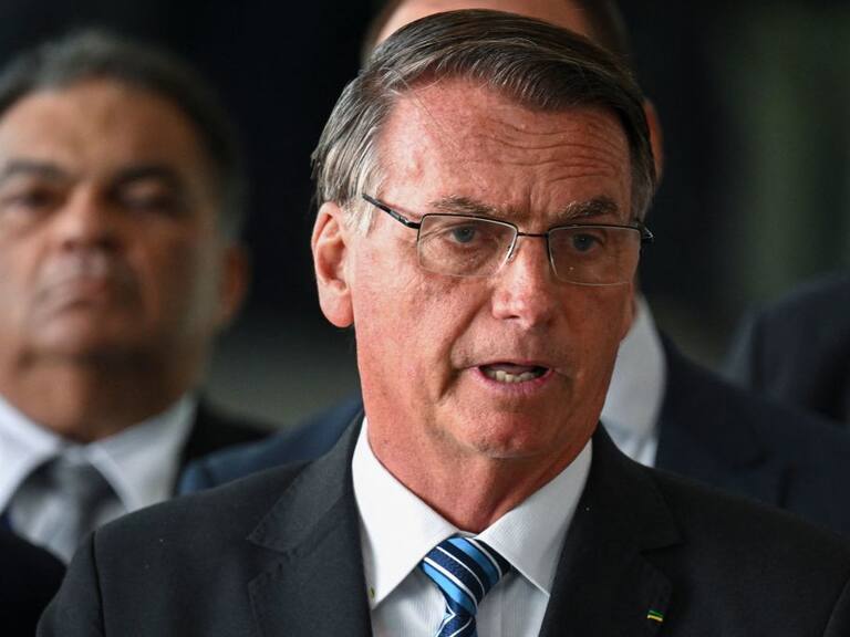 El ultraderechista Jair Bolsonaro cuando era mandatario de Brasil