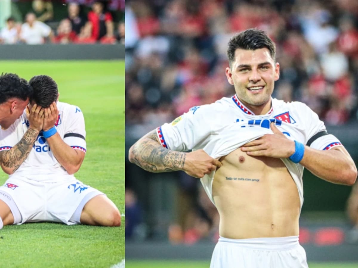 Lágrimas, gol y palabras al cielo: hijo de Miguel Ángel Russo rinde emotivo homenaje en cancha a su padre