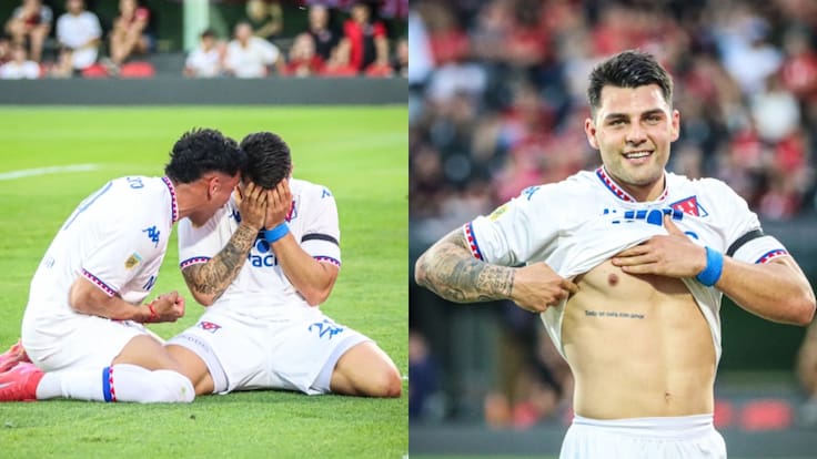 Lágrimas, gol y palabras al cielo: hijo de Miguel Ángel Russo rinde emotivo homenaje en cancha a su padre