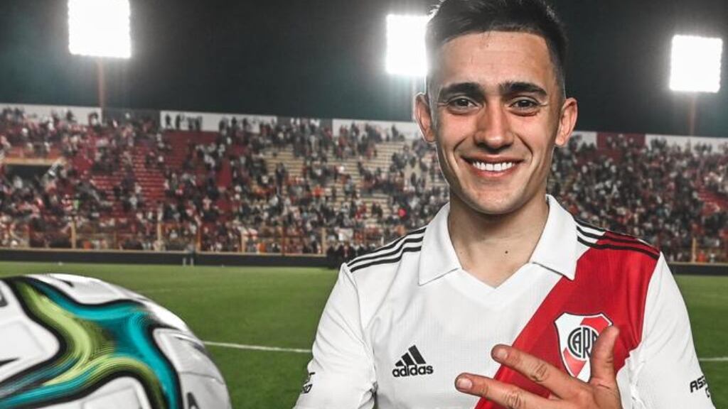 Pablo Solari y su primer triplete por River Plate: "Estoy cumpliendo un sueño"