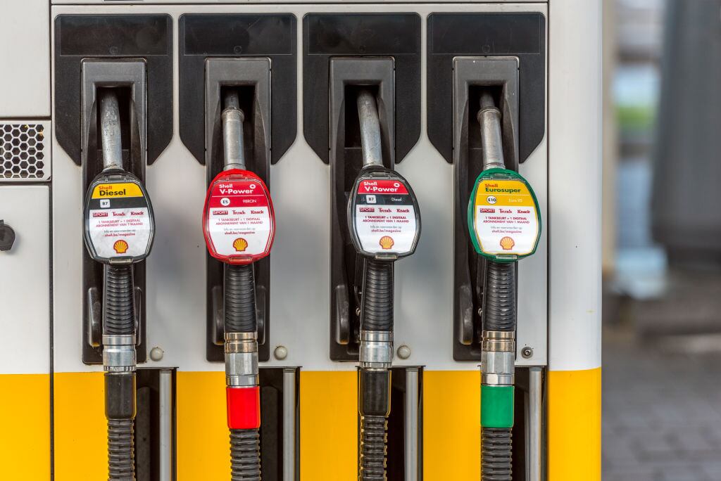 Una máquina de venta de gasolina